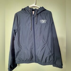 Vans Men’s Black Kassel Wind Breaker Size Medium Zipper‎ Closure